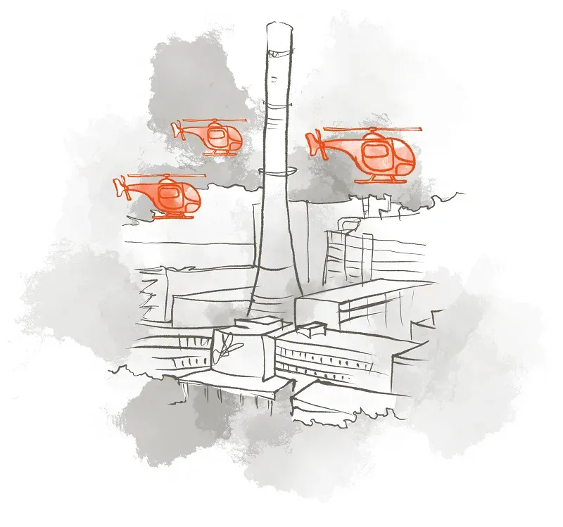 На подлёте к котлу